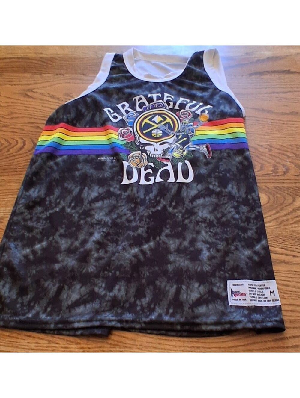 Denver Nuggets Grateful Dead Basketball Jersey Size M